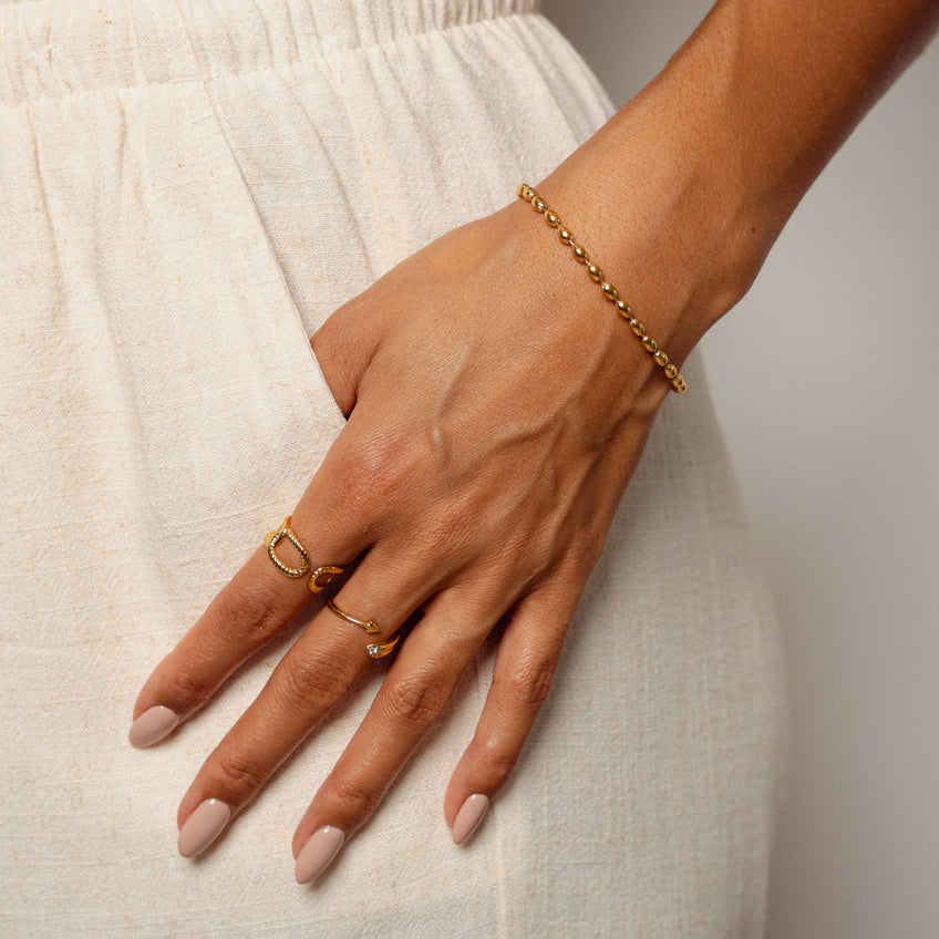 Pulseira perla D’Oro Banhado a Ouro 18K