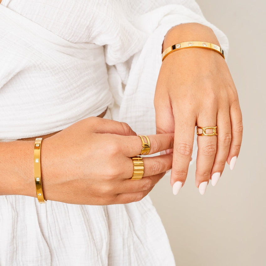 Pulseira lumière Banhado a Ouro 18K
