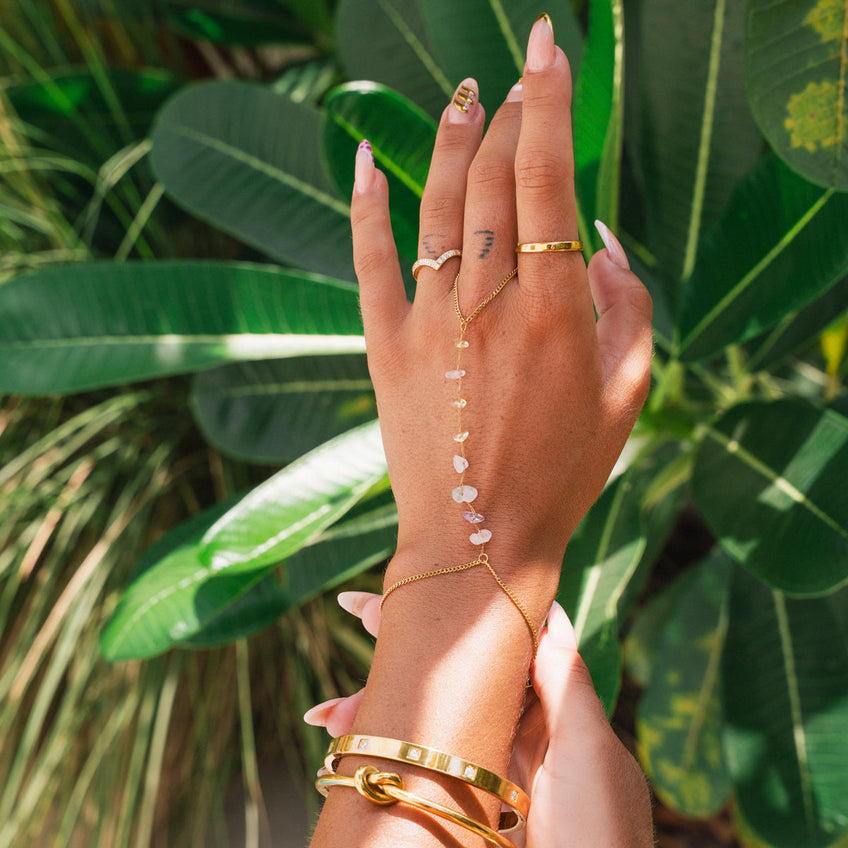 Pulseira luz da alma Banhado em Ouro 18K