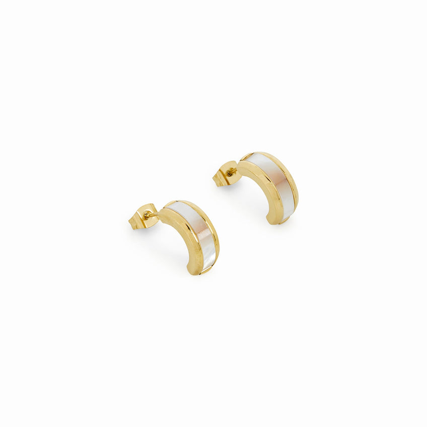 Brincos maré Banhado a Ouro 18K