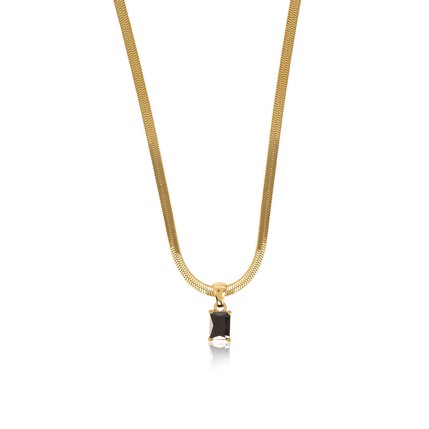 Colar escama com pingente Banhado a Ouro 18K