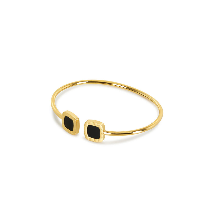 Pulseira quadrada Eclipse Banhado a Ouro 18K