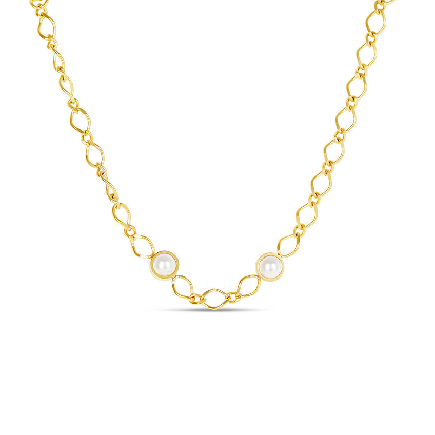 Colar essência de marfim Banhado a Ouro 18K