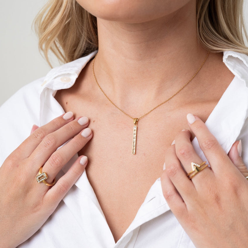 Colar linha vital Banhado a Ouro 18K