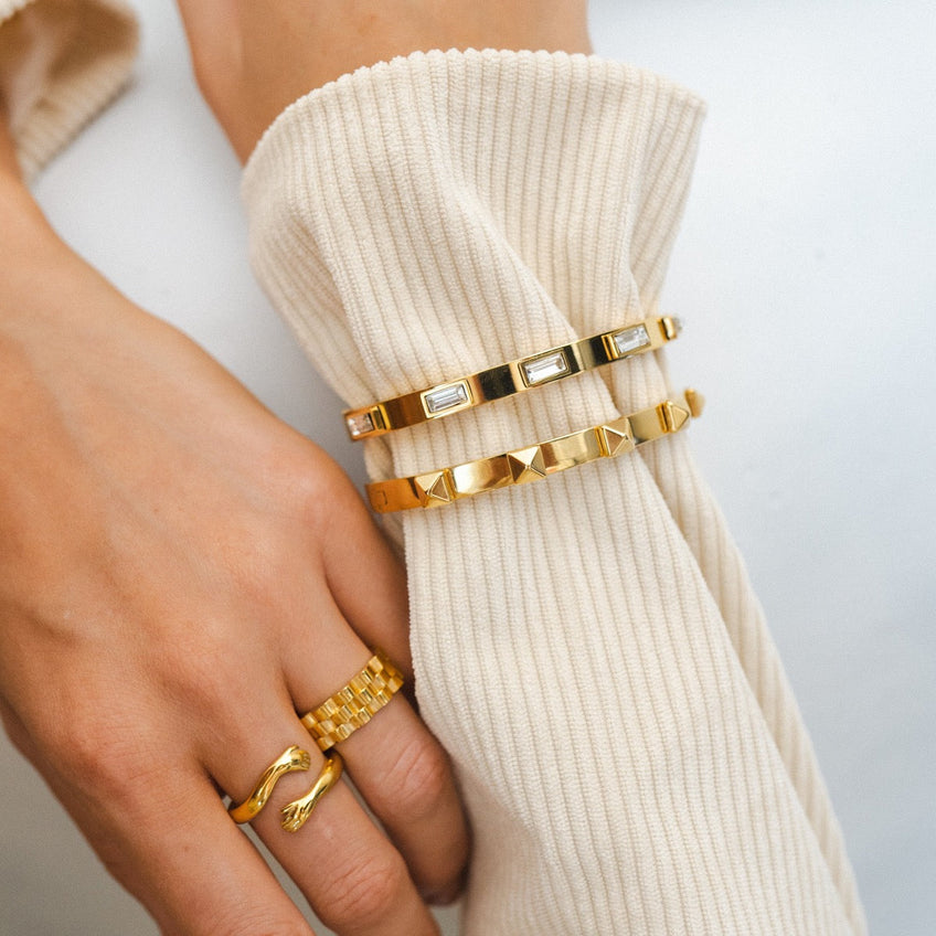 Pulseira crystal Glow Banhado a Ouro 18K