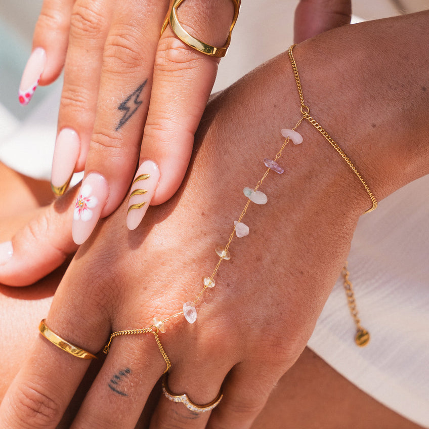 Pulseira luz da alma Banhado em Ouro 18K