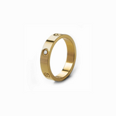 Anel brilho atemporal Banhado em Ouro 18k