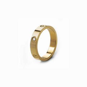 Anel brilho atemporal Banhado em Ouro 18k
