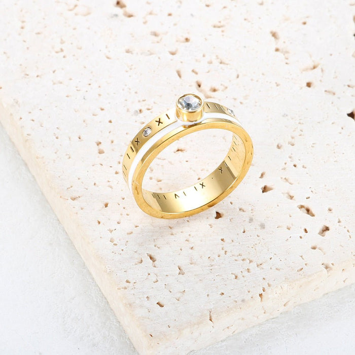 Anel aurora real Banhado em Ouro 18k